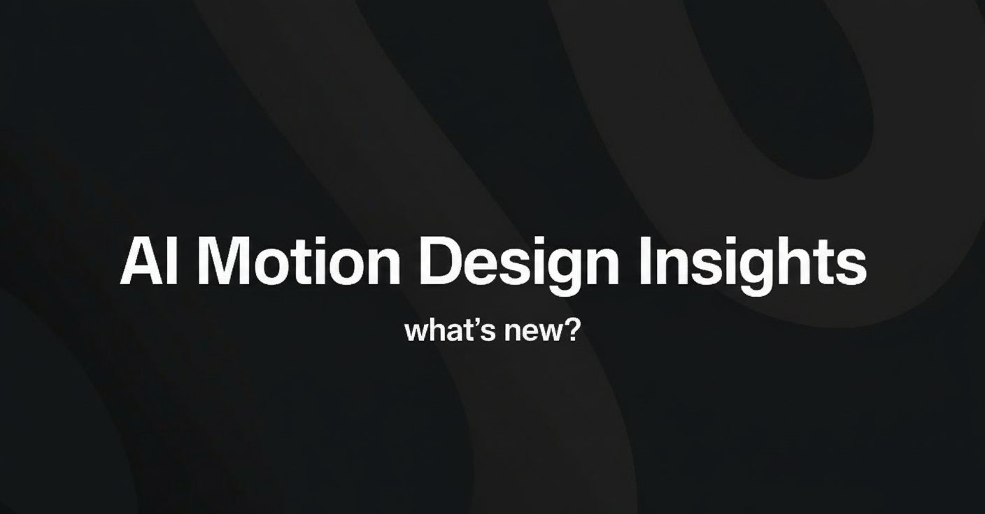 What's New in GenAI: AI Motion Design Meets CodeGen Video Generation