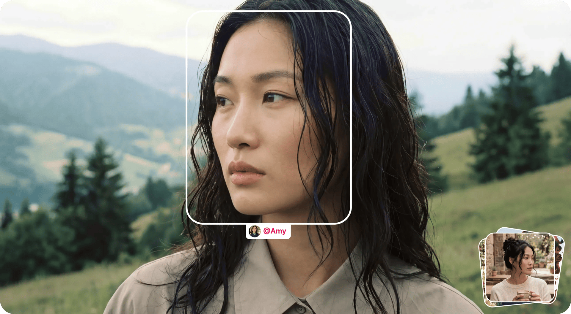 One face across every frame