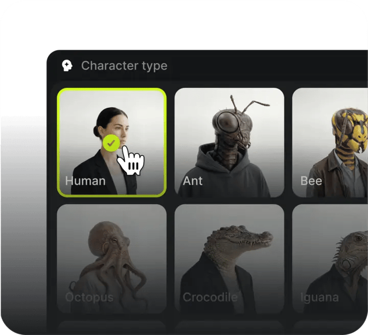 CREATE YOUR STAR: Design your unique AI influencer. Use advanced image generation models to define their consistent look, style, and personality.