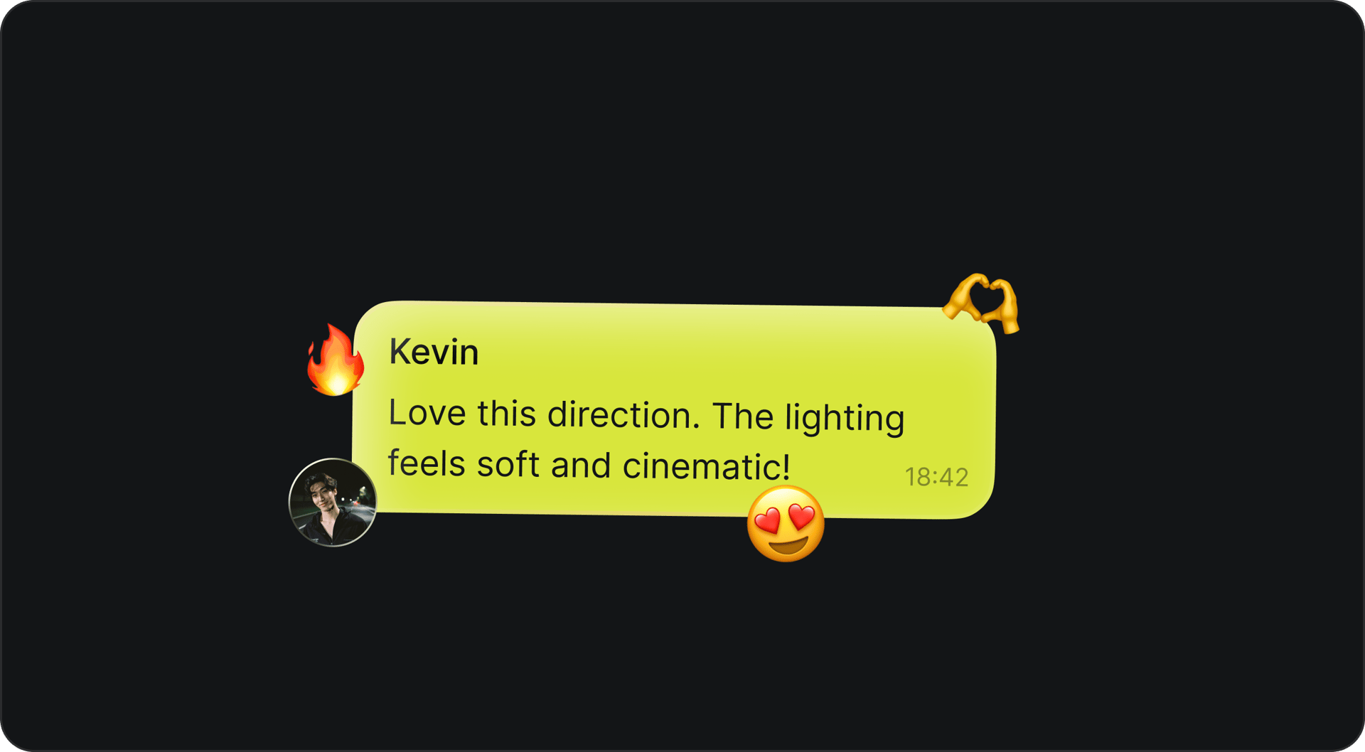 Collab and comment inside the project