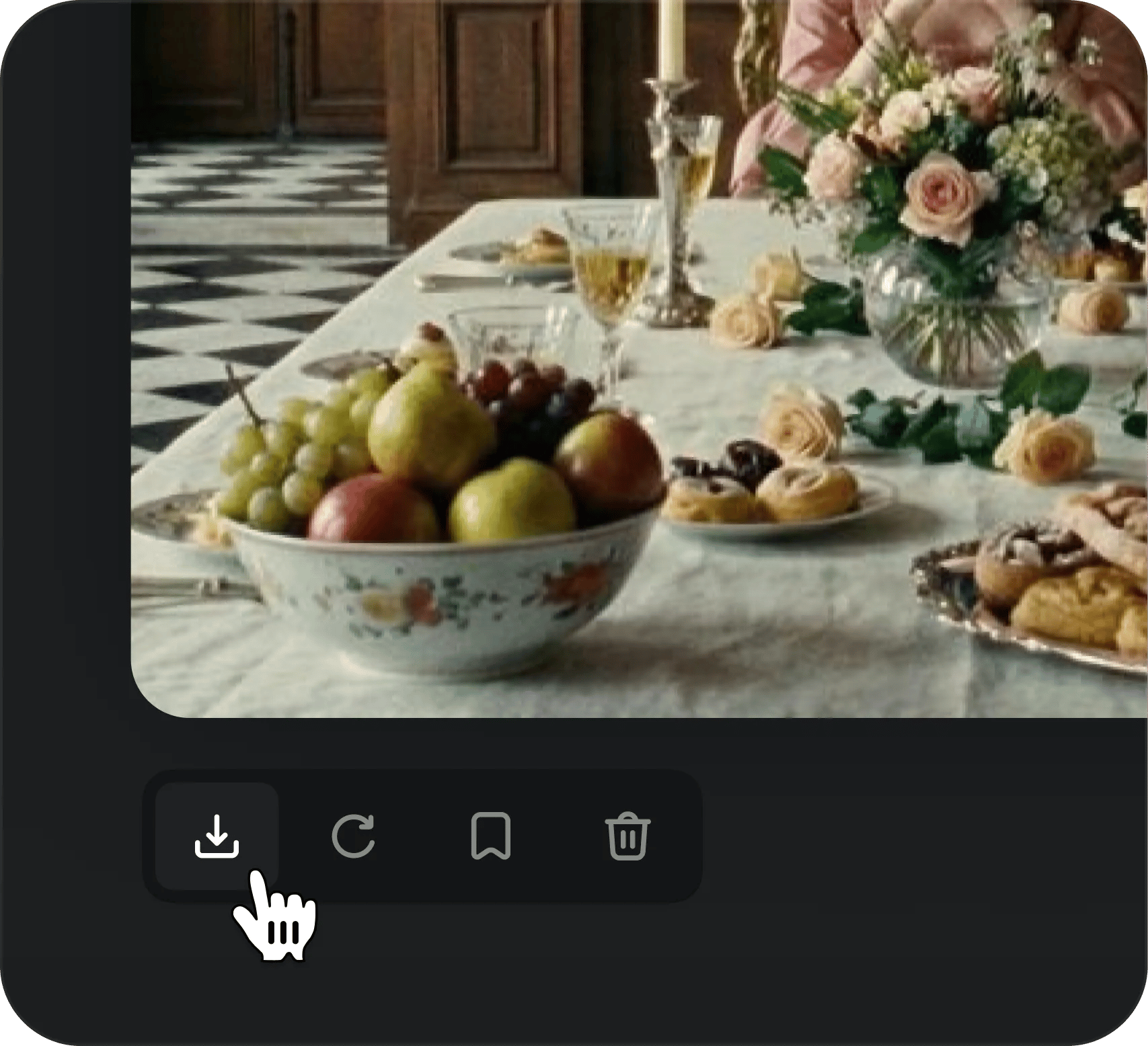 Generate edited image: Click "Generate" button and receive your image with performed edits