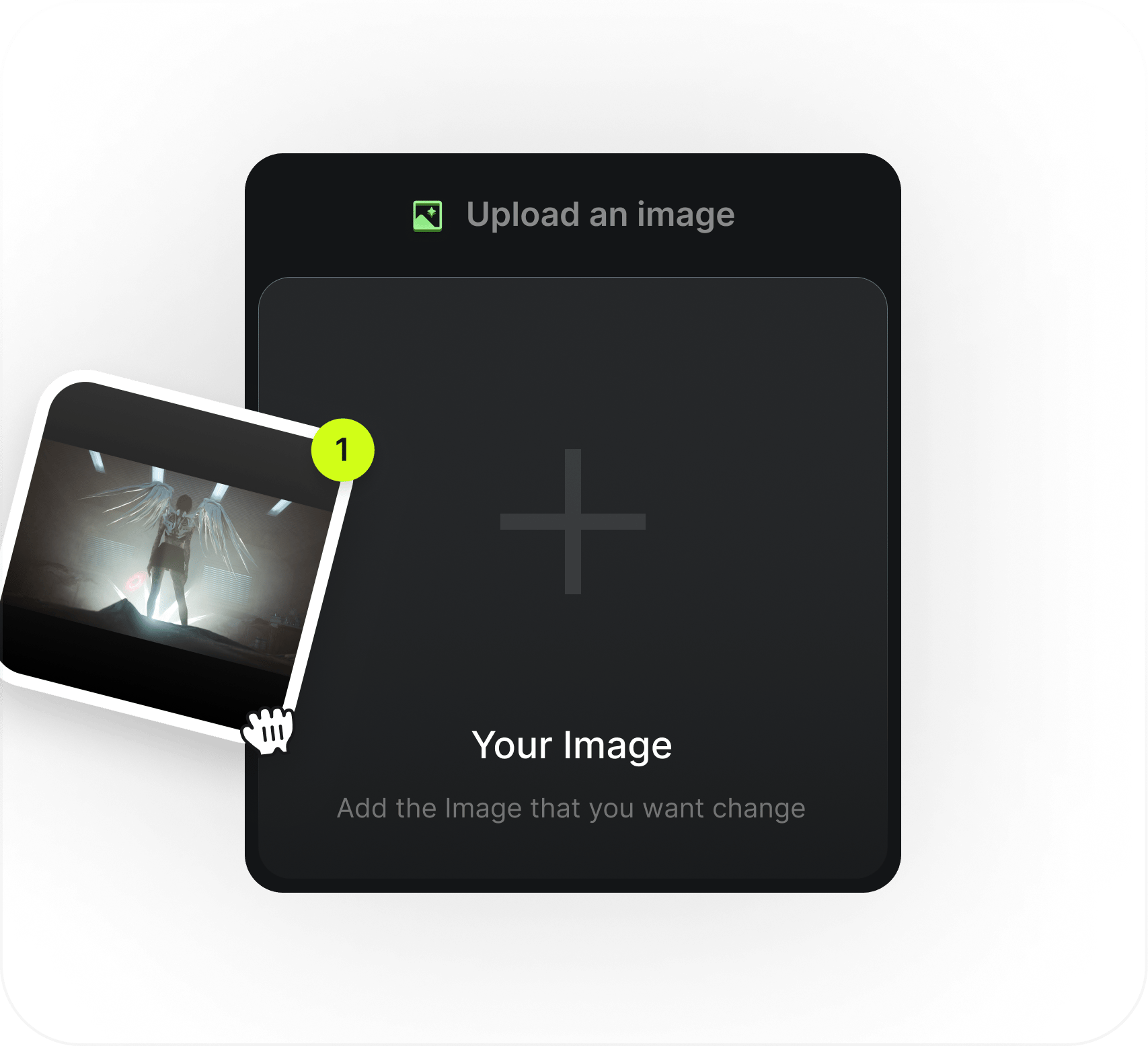 Input Image Reference: Upload reference images to guide your vision